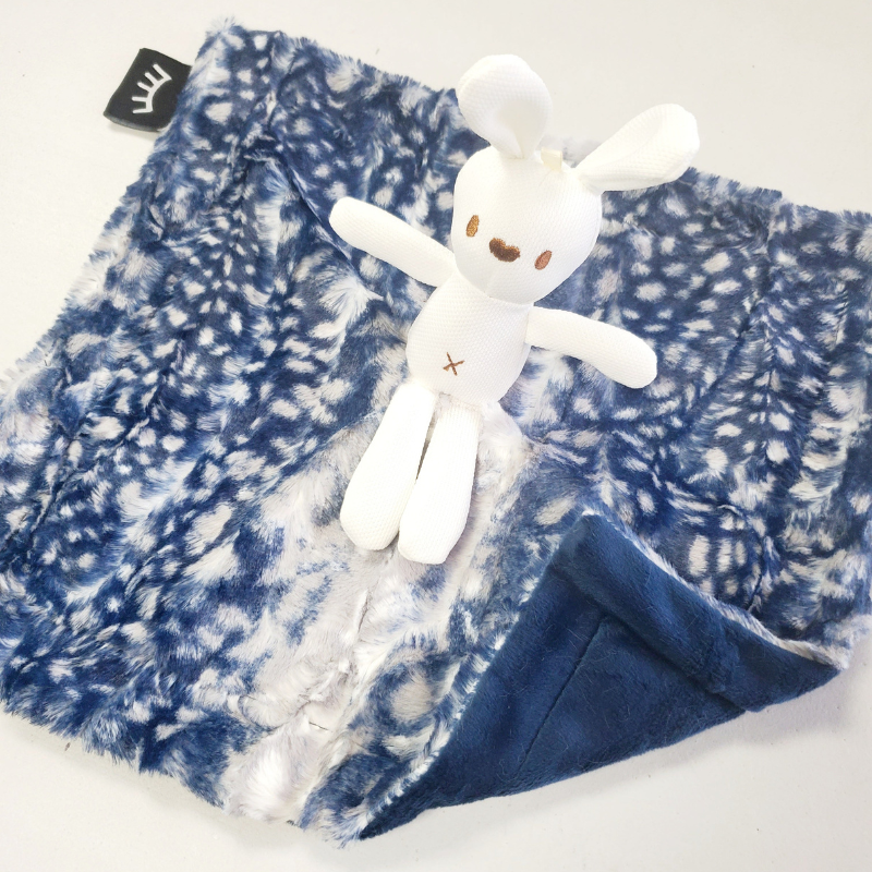 Cibirian Navy Bunny Minky Lovey