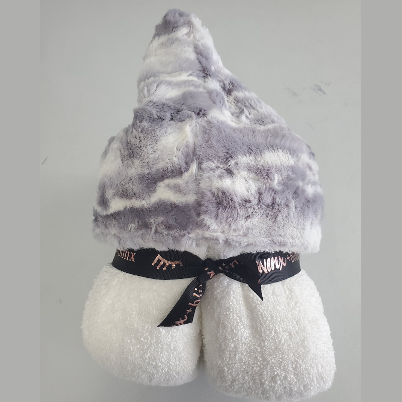 Marble Grey Hooded Towel