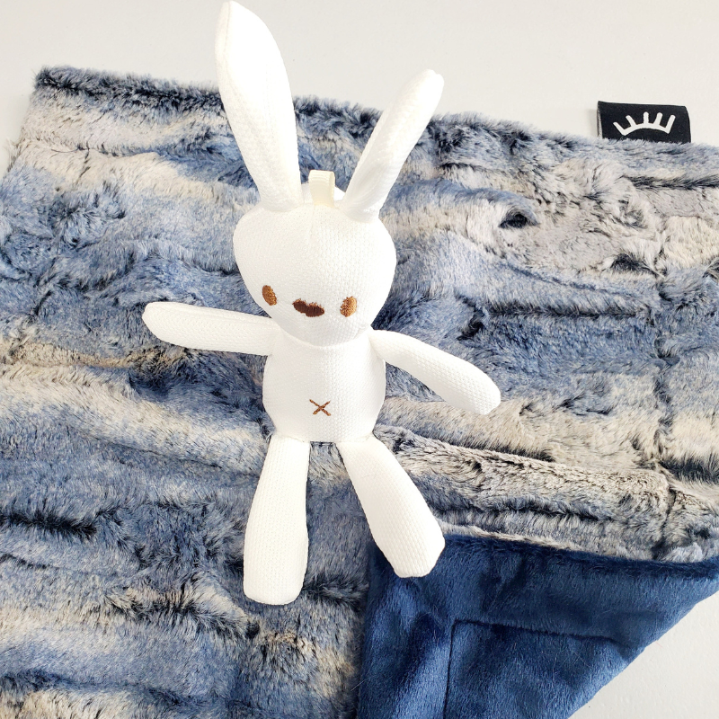 Ombre Navy Bunny Mini Lovey