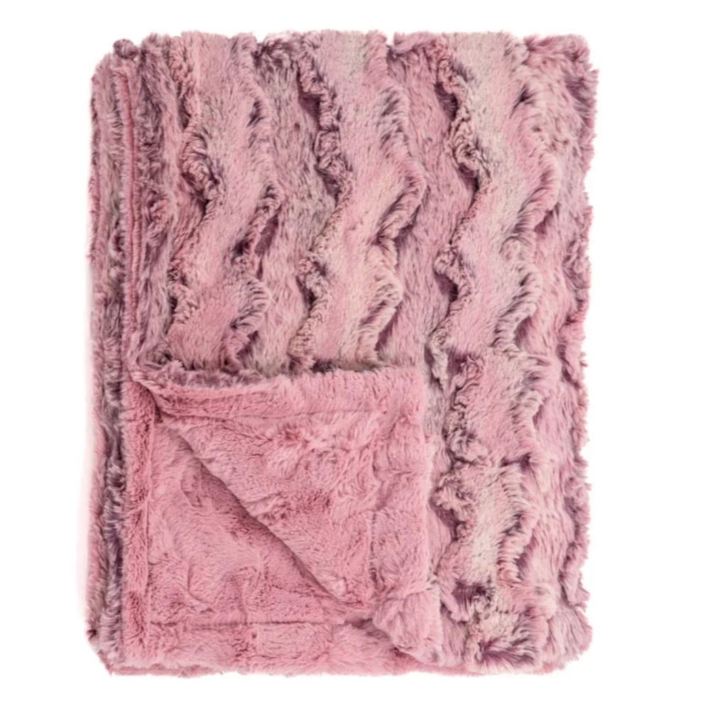 Wild Rabbit Blush Minky Blanket