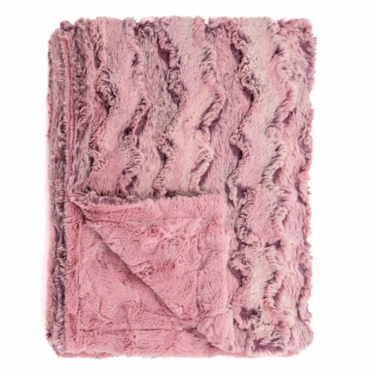 Wild Rabbit Blush Minky Blanket