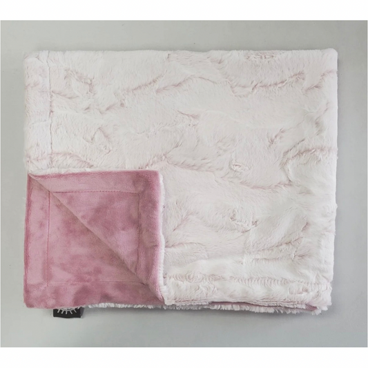 Cuddle Frosted Woodrose Minky Blanket