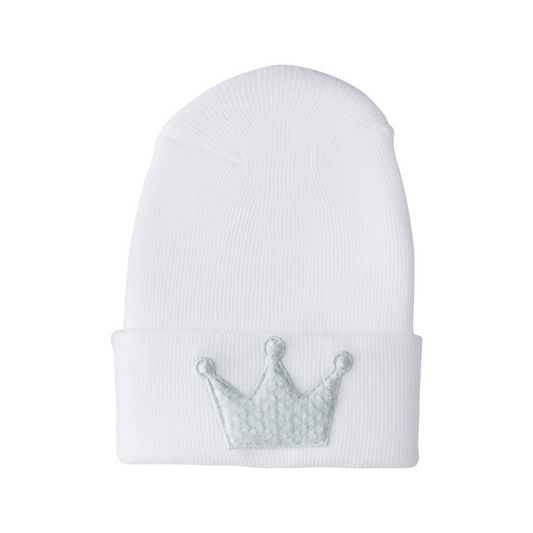 Hospital Hat - Fuzzy Misty Blue Crown