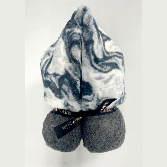 Marble Chrome Hooded Towel