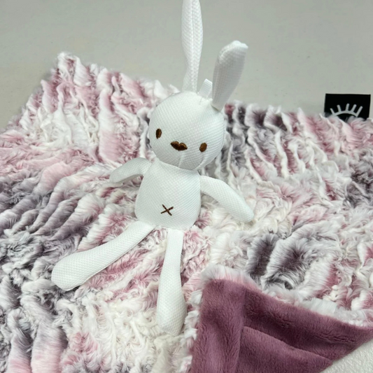 Zebra Rose Bunny Lovey